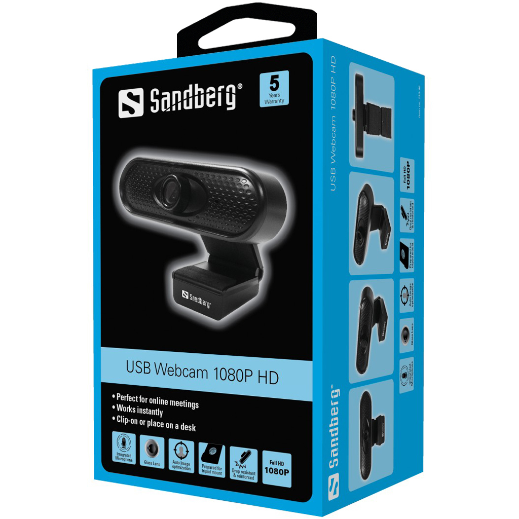 Sandberg USB Webcam 1080P HD – image 5