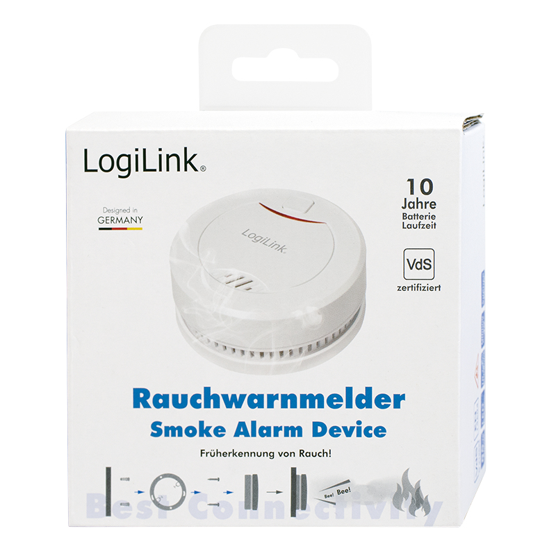 LogiLink SC0010 smoke detector Photoelectrical reflection detector Wireless – image 4