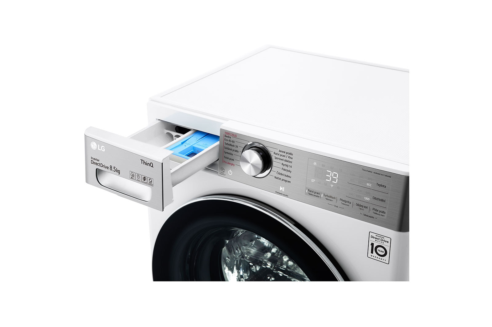 LG F28V9GW2W washing machine Front-load – image 4