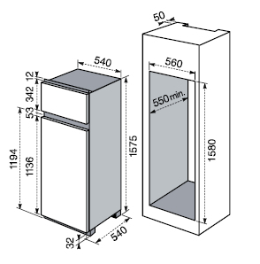 Electrolux FI292/2T fridge-freezer Built-in – image 2