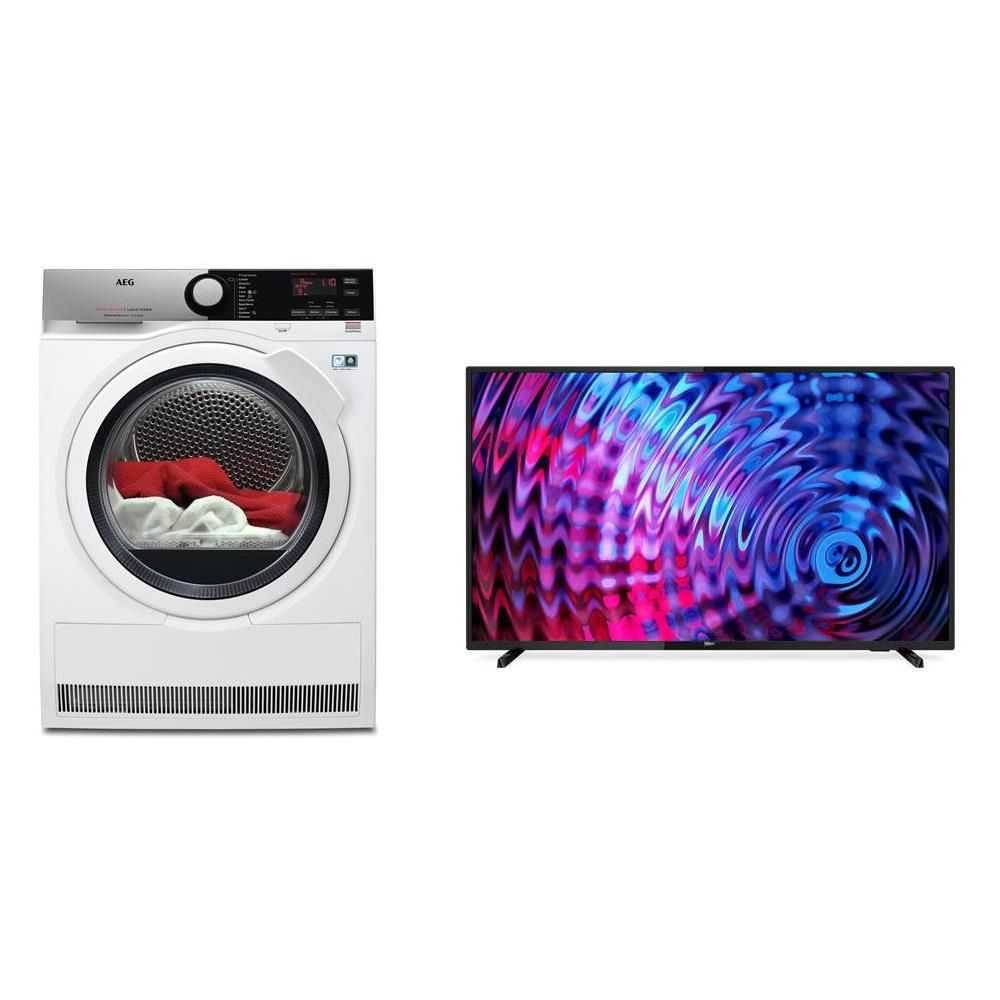 AEG T8DEE842+43PFS5803/12 tumble dryer Freestanding Front-load – image 1