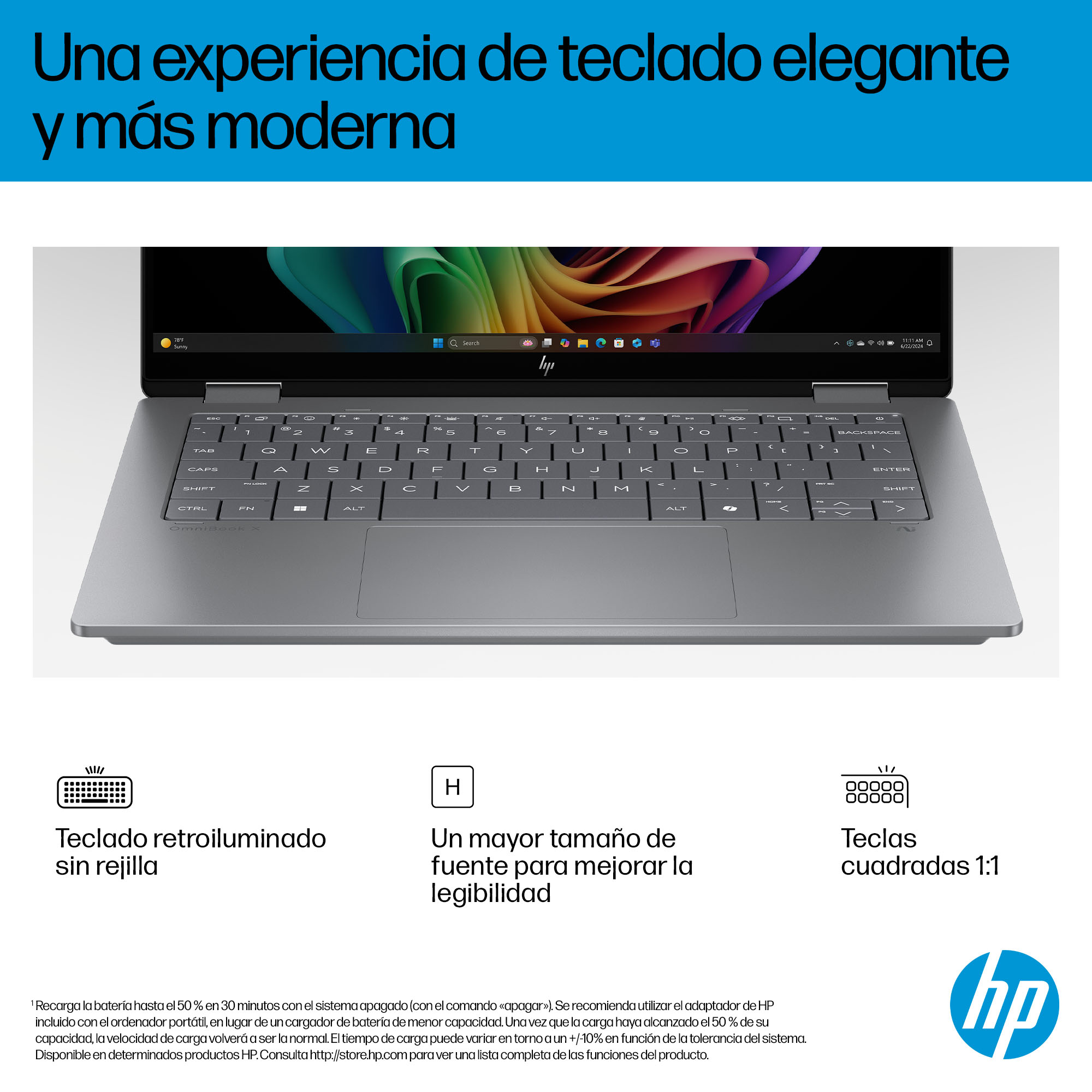 Portátil táctil convertible HP Omnibook X 14-fk0006ns con 3 años de garantía - Con Inteligencia Artificial - imagen 11
