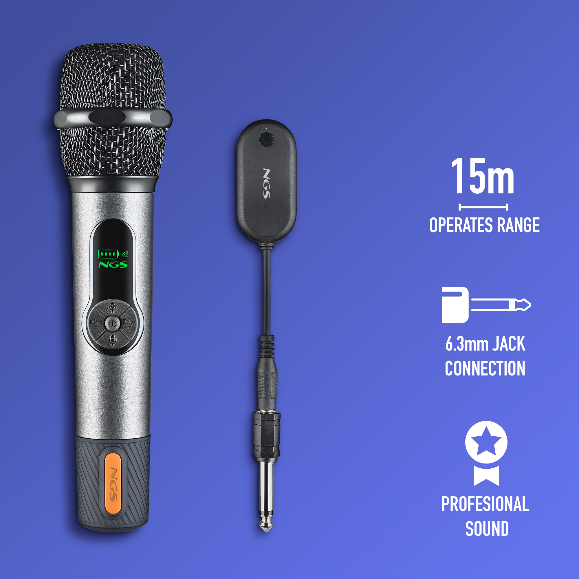 NGS SINGER STAR DUO Black Stage/performance microphone image 9