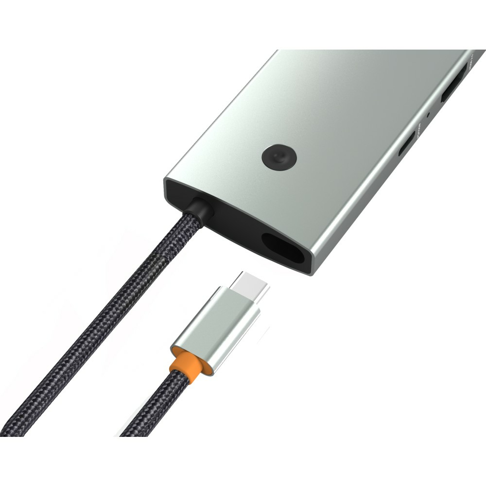 Techly IUSB32C-HUB6HPDI interface hub USB 3.2 Gen 1 (3.1 Gen 1) Type-C 5000 Mbit/s Aluminium – image 3