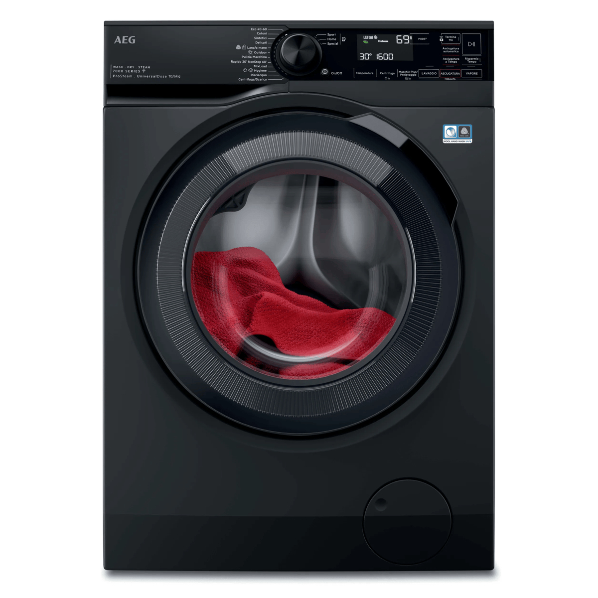 AEG LWR7BLACK washer dryer Freestanding Front-load Black – image 2