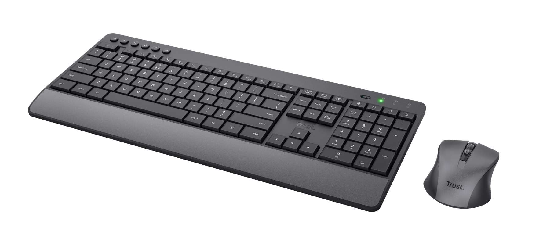 Trust Trezo keyboard Mouse included Universal RF Wireless QWERTZ German Black – image 4