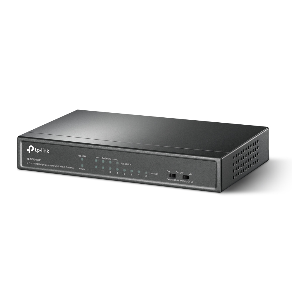 TP-Link TL-SF1008LP network switch Unmanaged Fast Ethernet (10/100) Power over Ethernet (PoE) Black – image 2