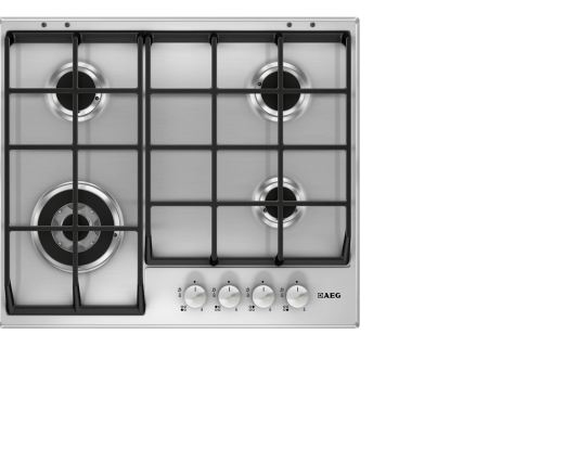AEG HG654550SM hob White Built-in Gas 4 zone(s)