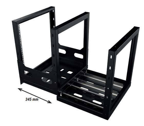 Lanview LVR12USRL-BL rack cabinet 12U Black – image 2