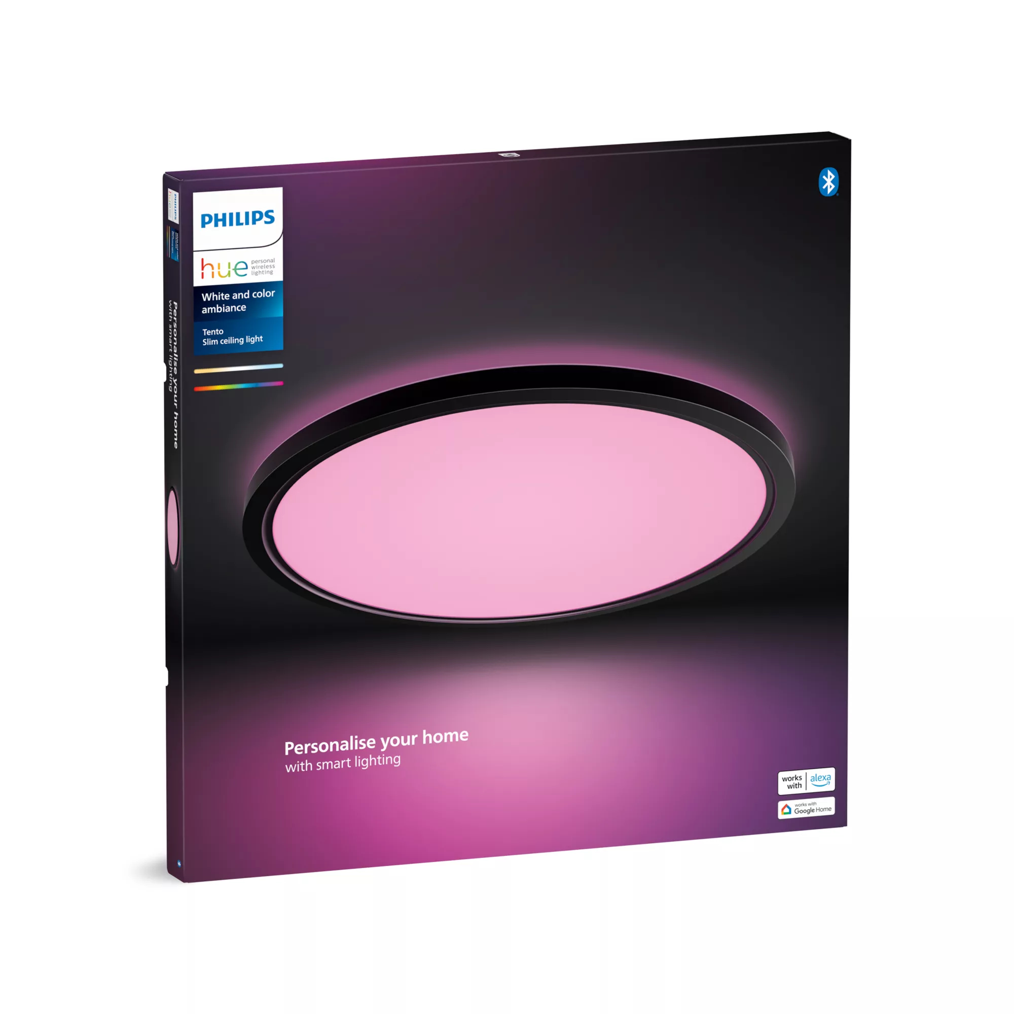 Philips by Signify Philips Hue White and colour ambience Tento round WCA LED ceiling panel – image 4