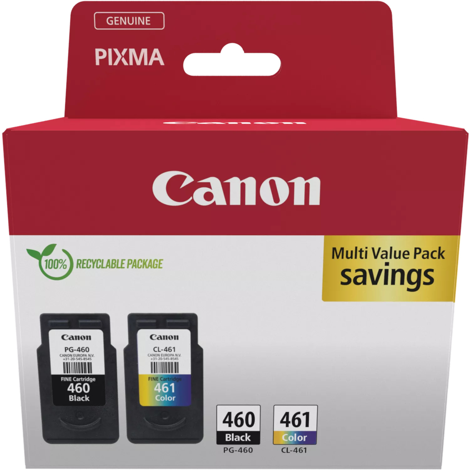 Canon 3711C007 ink cartridge 2 pc(s) Original Standard Yield Black, Cyan, Magenta, Yellow – image 2