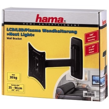 Hama "Next Light" LCD/PL/LED Wall Brac., VESA200x200, tilt./swivel., 1arm, black – image 4