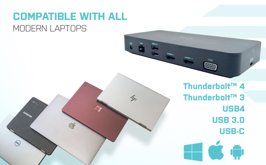i-tec USB 3.0/USB-C/Thunderbolt, 3x Display Docking Station + Power Delivery – image 6