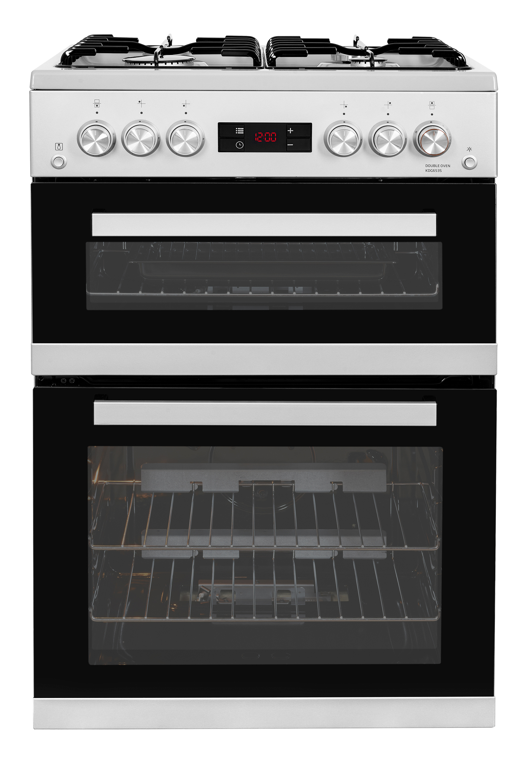 Beko KDG653S 60cm Freestanding Gas Double Oven Cooker