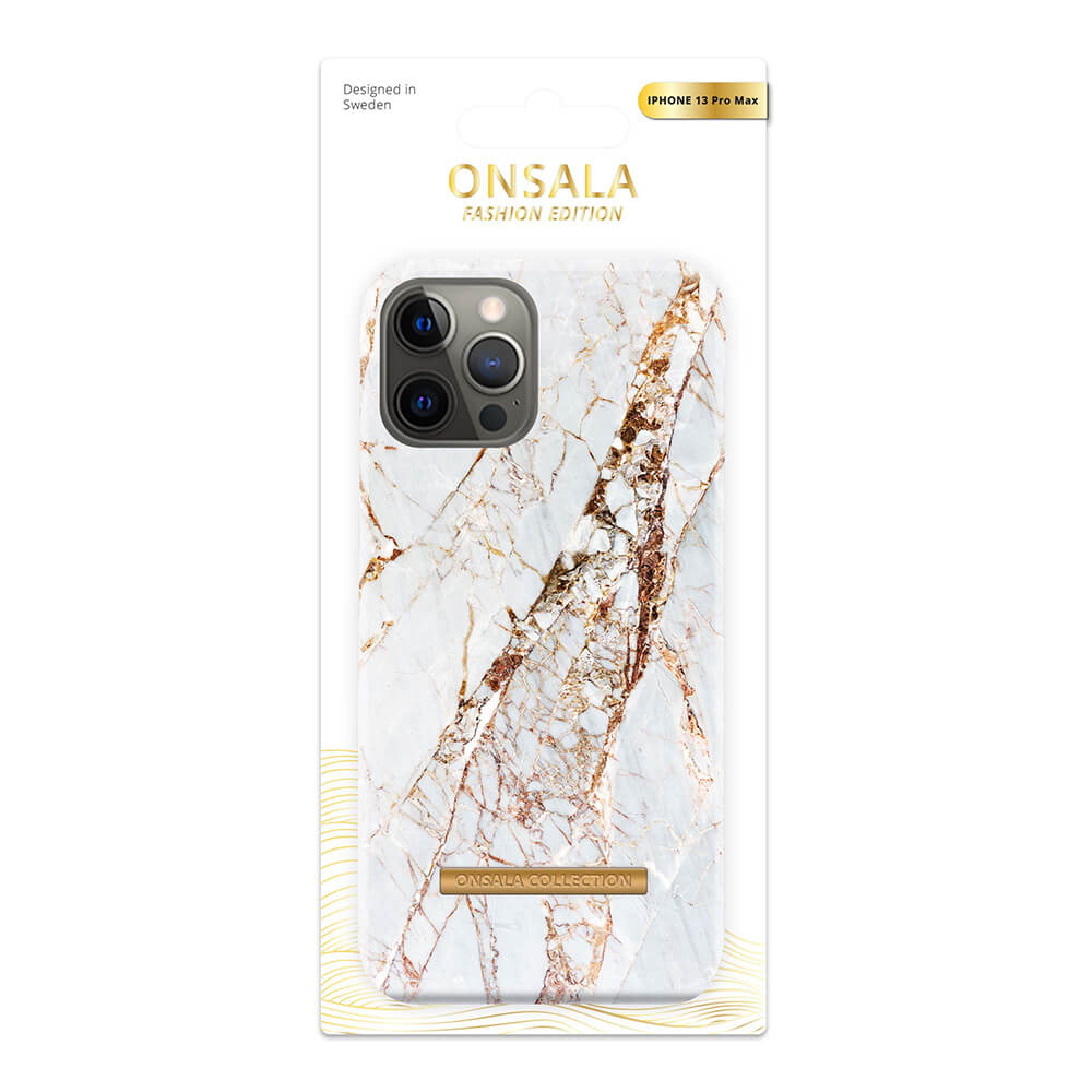 Onsala Wallet Case Soft White Rhino Marble - iPhone 13 Pro Max – image 2