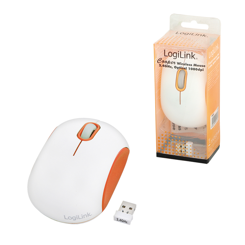 LogiLink ID0085A mouse Office Ambidextrous RF Wireless Optical 1000 DPI – image 3