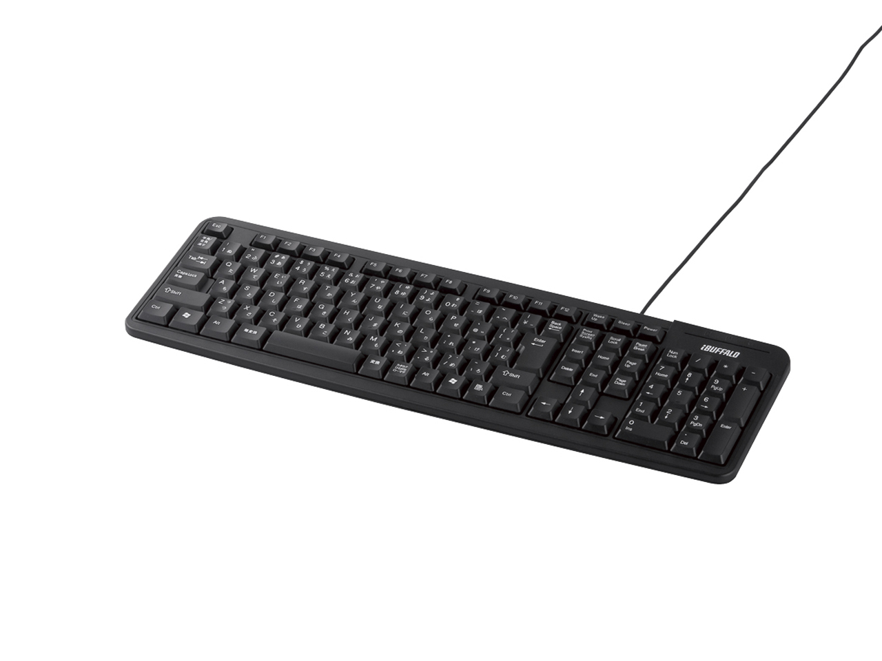 Buffalo BSKBU18LBK keyboard Gaming USB QWERTY Japanese Black