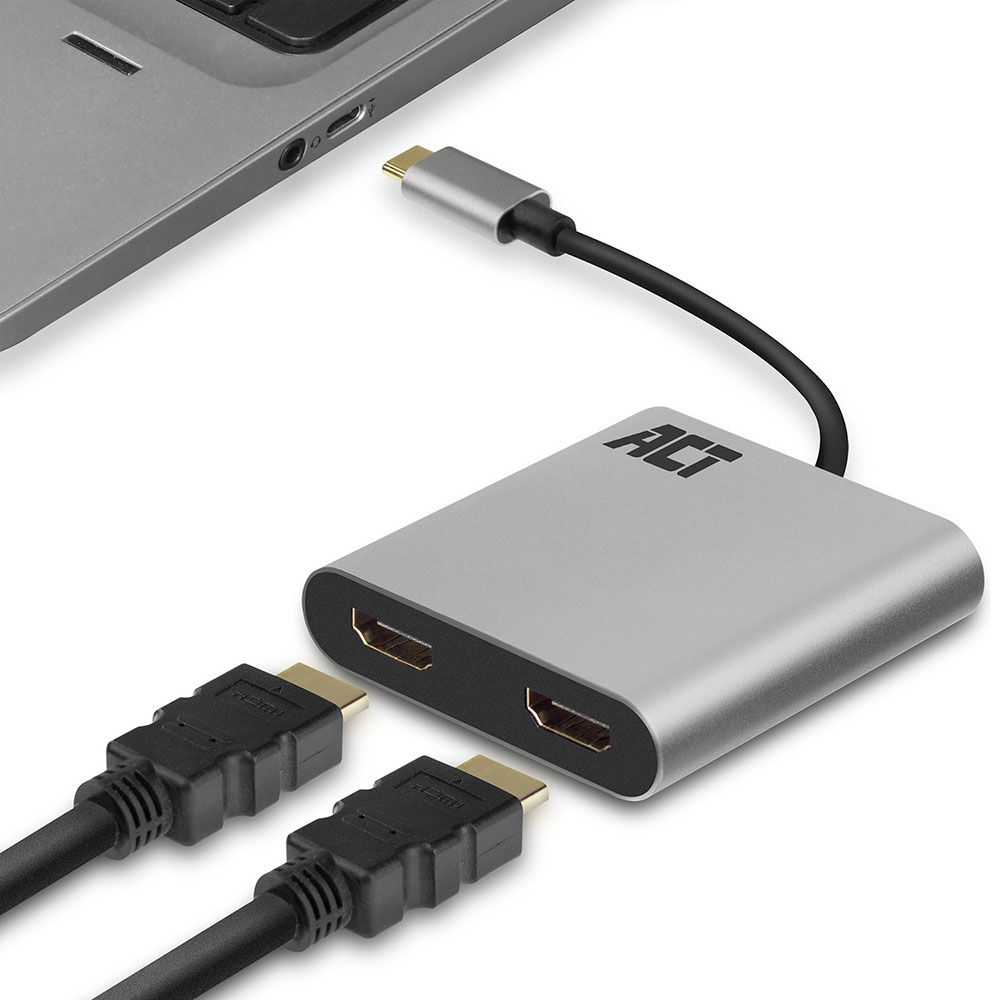 ACT USB-C to HDMI adapter for 2 monitors, MST – image 2