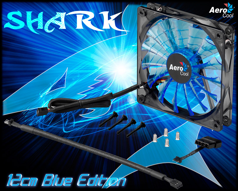 Aerocool Shark Fan Blue Edition 12cm – image 3