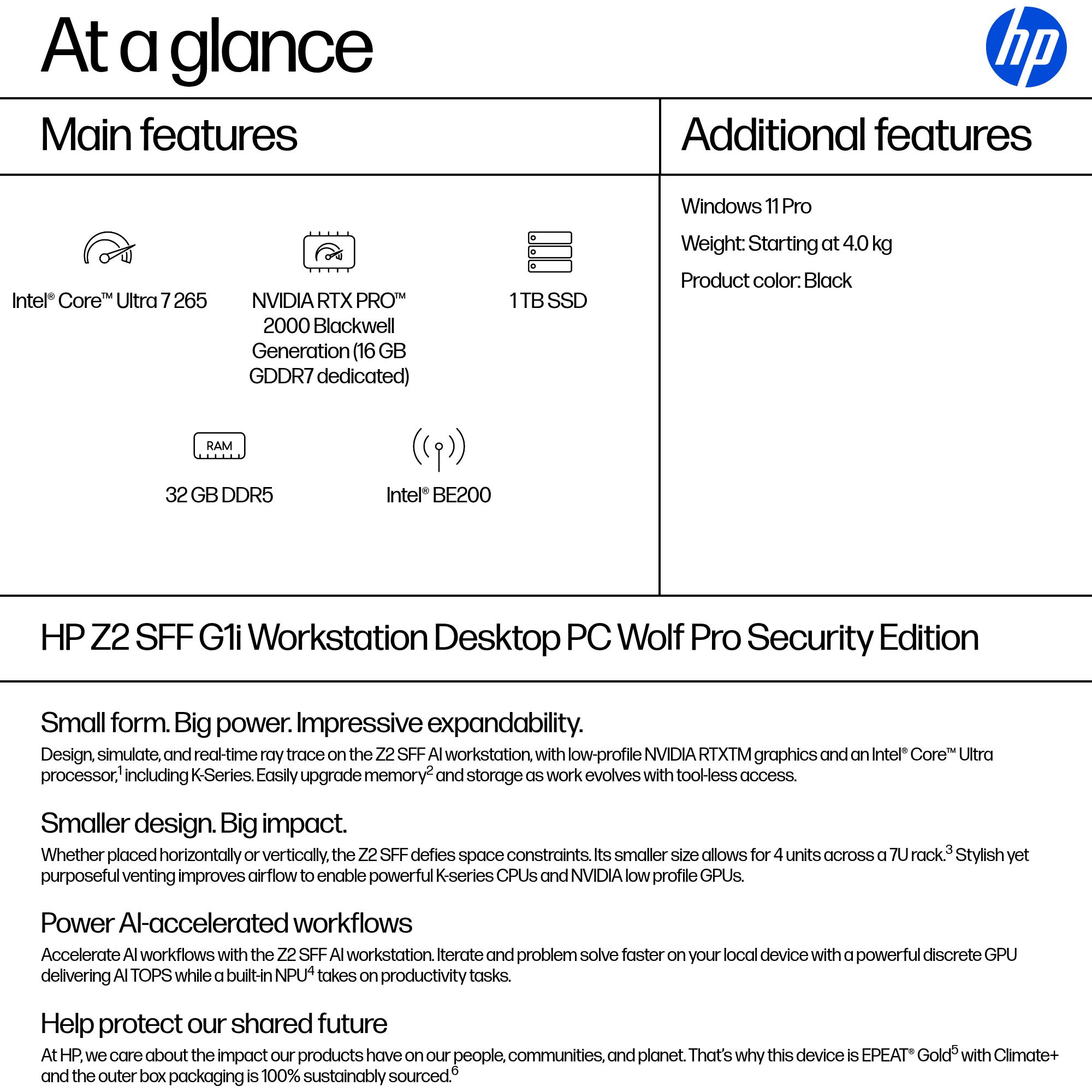 HP DP5P1ET PC/workstation Intel Core Ultra 7 265 – image 3