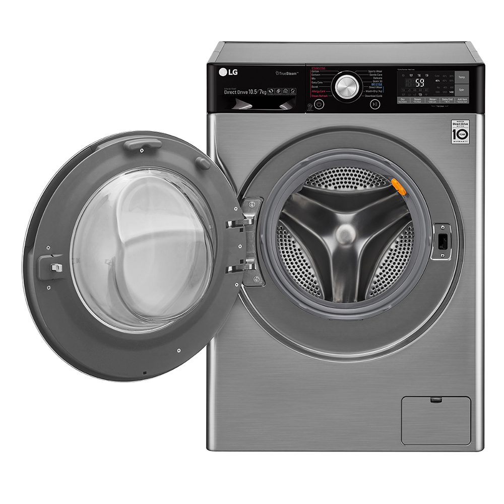 LG F4J9VHP2TD washer dryer Freestanding Front-load Grey – image 2