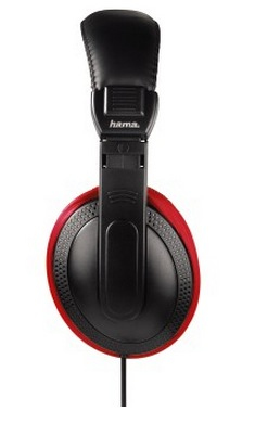 Hama HK-3052 Headphones Wired Head-band Black, Red – image 2