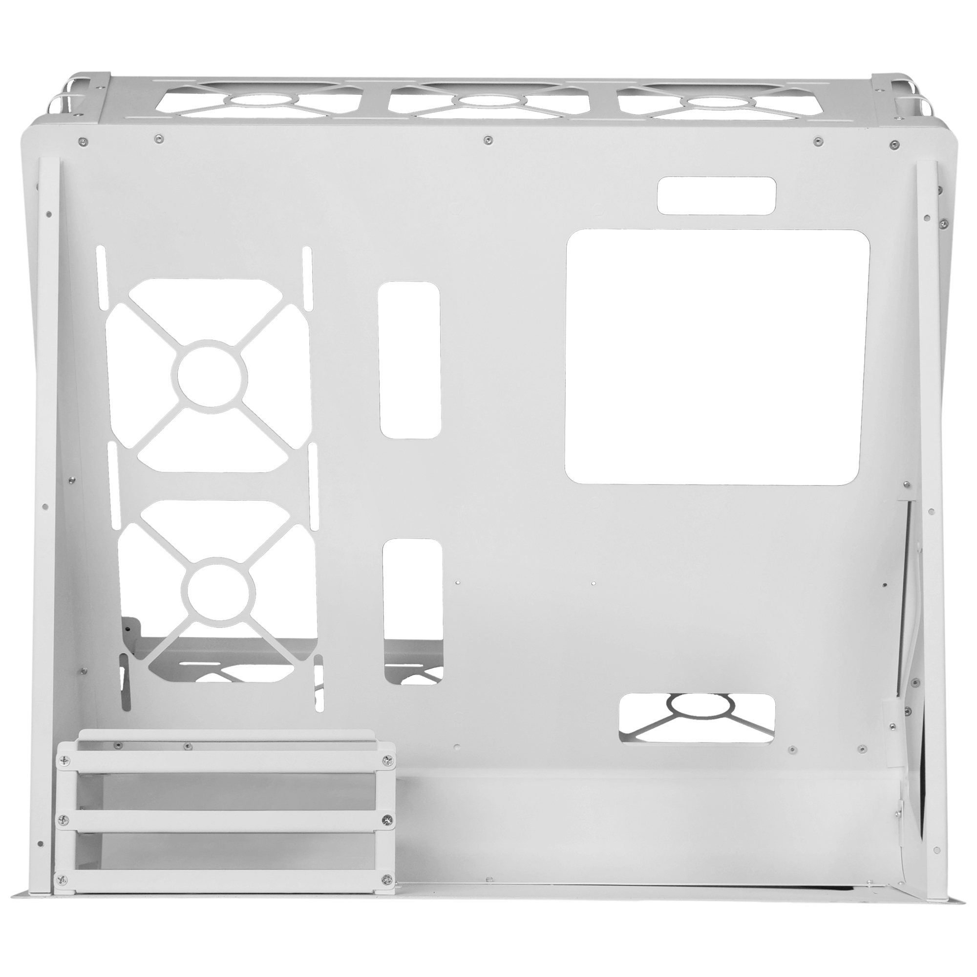 Mars Gaming MCB White PC Gaming ATX XL Case Custom Premium Edition Modular Dual Chamber Structure – image 5