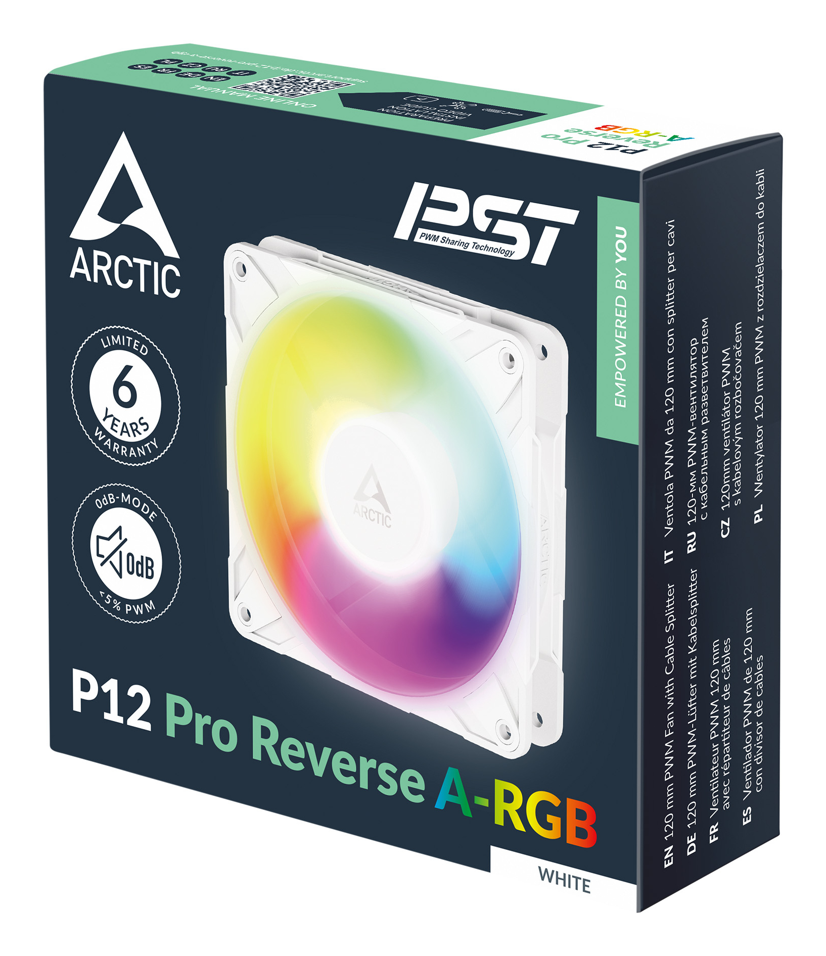 ARCTIC P12 Pro Reverse A-RGB (White) – image 6