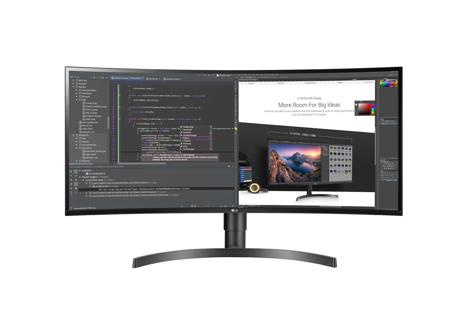 LG 34WL75C computer monitor – image 1