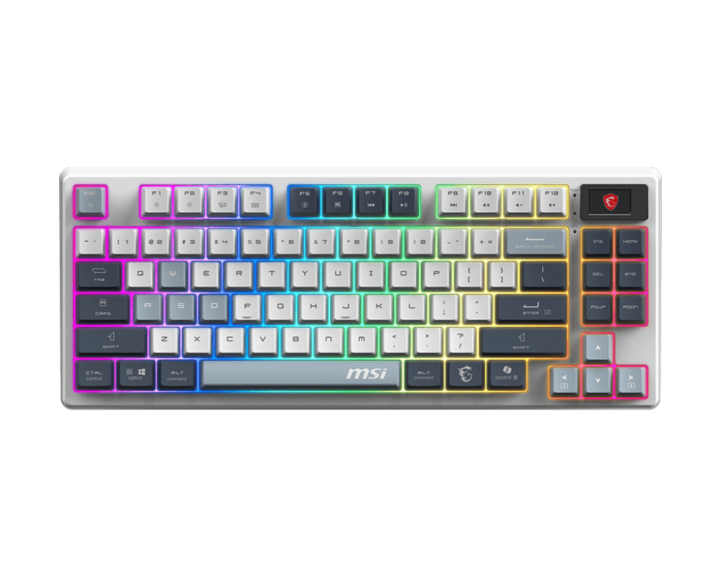 MSI FORGE GK600 TKL Tri-Mode Wireless Gaming Keyboard Hot-Swappable Switches FORGEGK600B