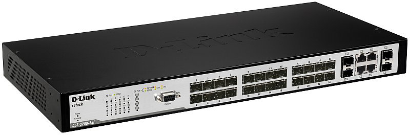 D-Link DES-3200-28F network switch Managed L2 – image 2