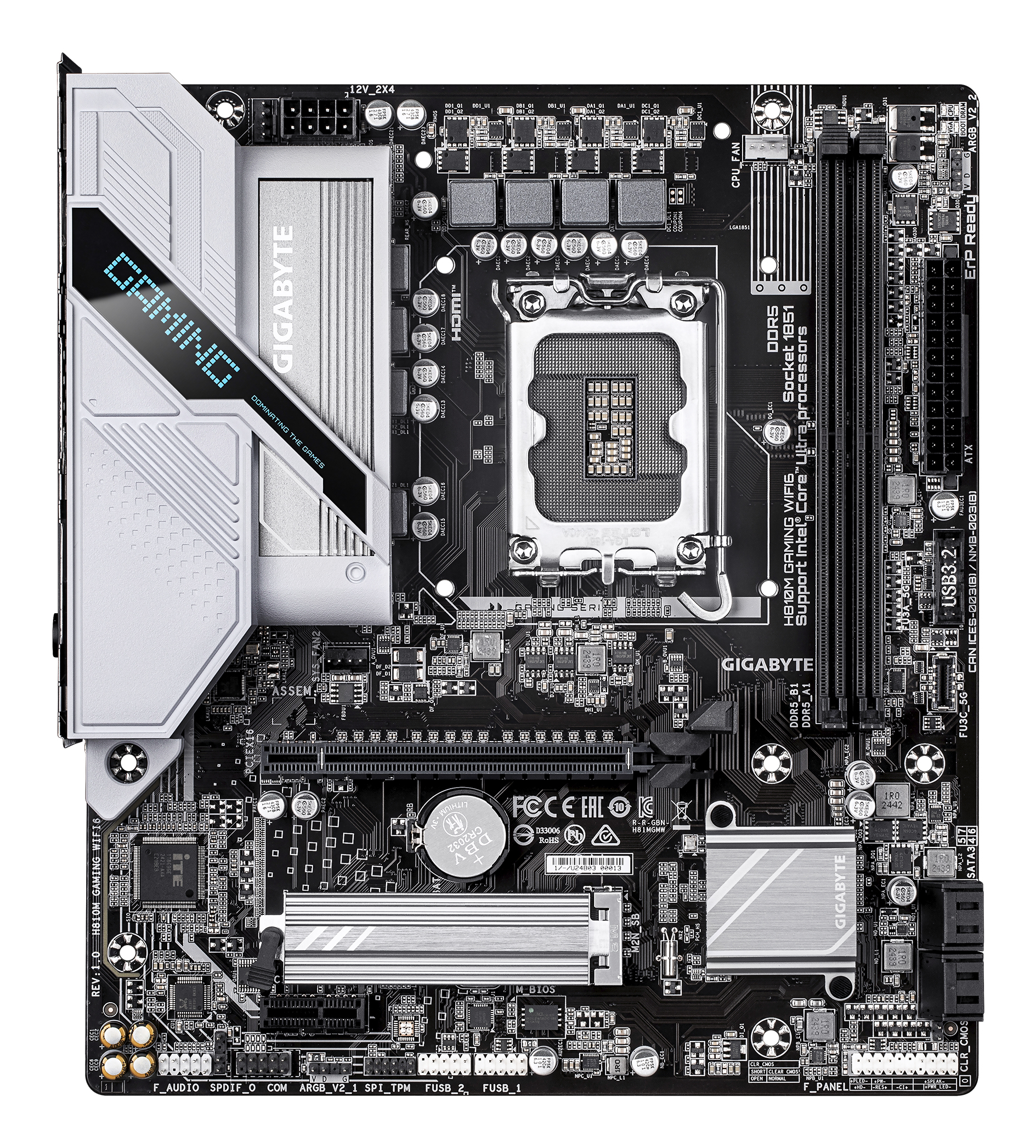 Gigabyte H810M Gaming WIFI6          (H810,S1851,mATX,DDR5) Mainboards INTEL