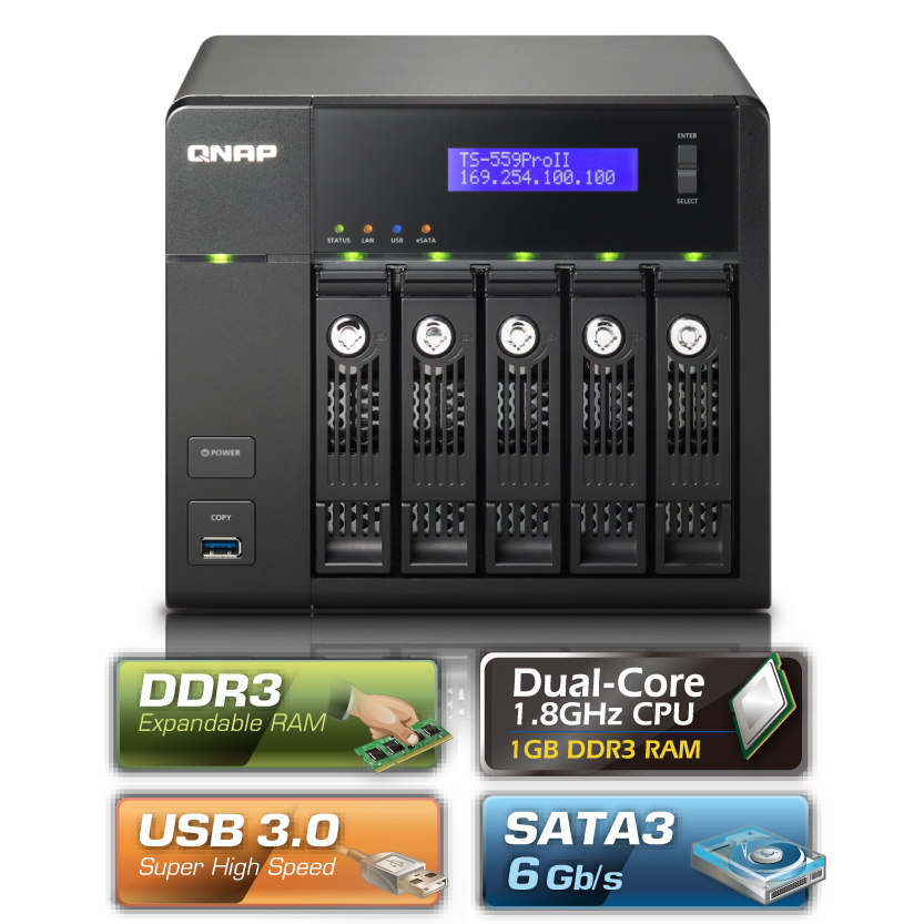 QNAP TS-559 Pro II 10TB – image 9