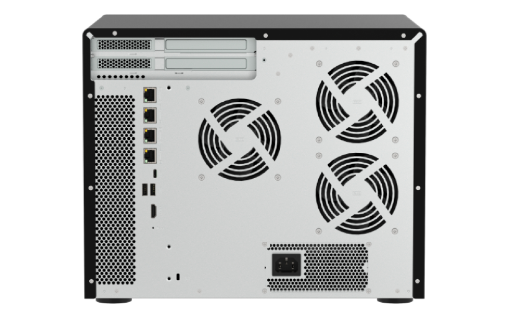 QNAP TVS-H1677AX-R5-16G serveur de stockage NAS Tower AMD Ryzen™ 5 16 Go DDR5 0 To QuTS hero Noir