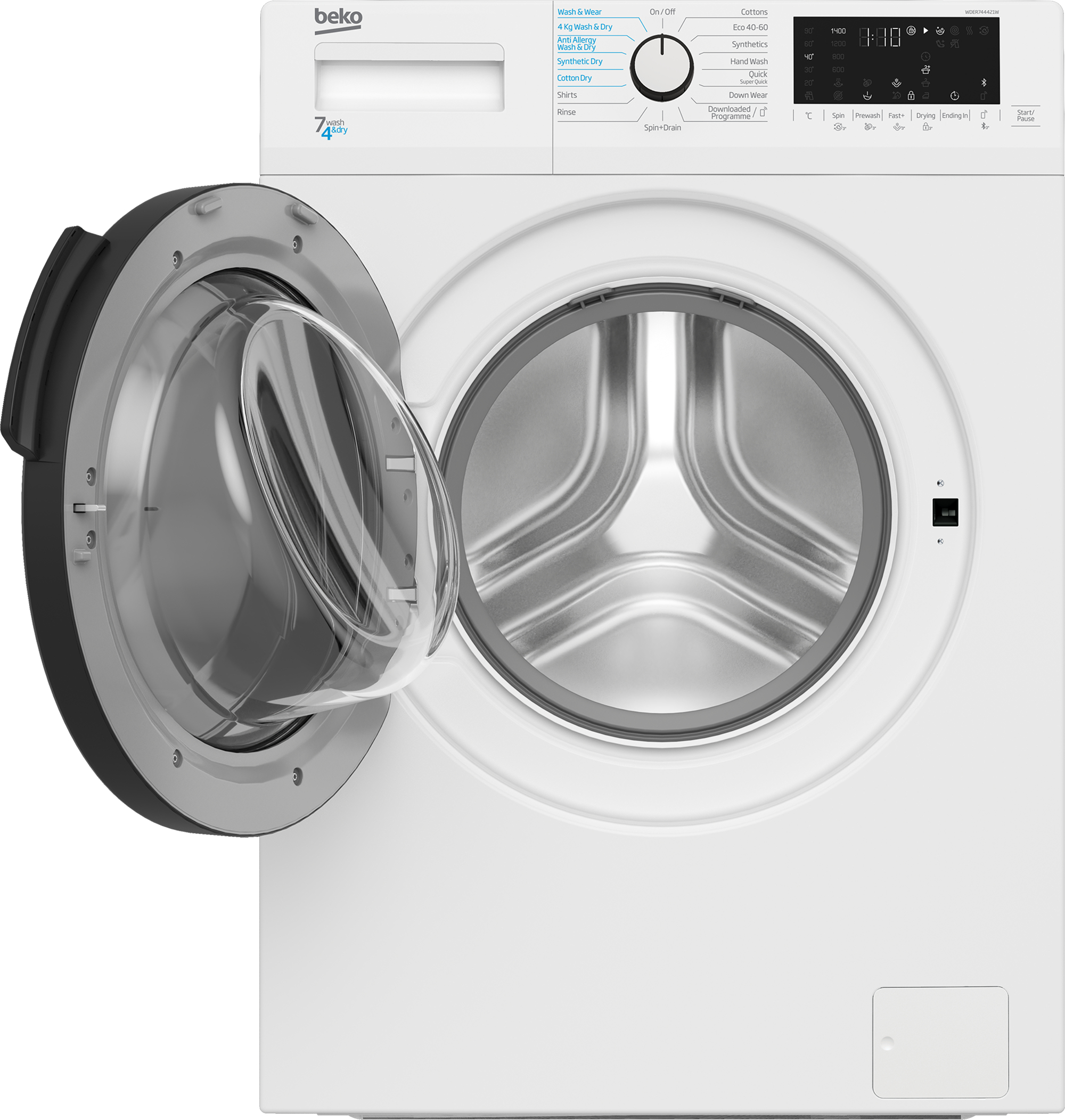 Beko WDER744421W Washer Dryer with – image 3