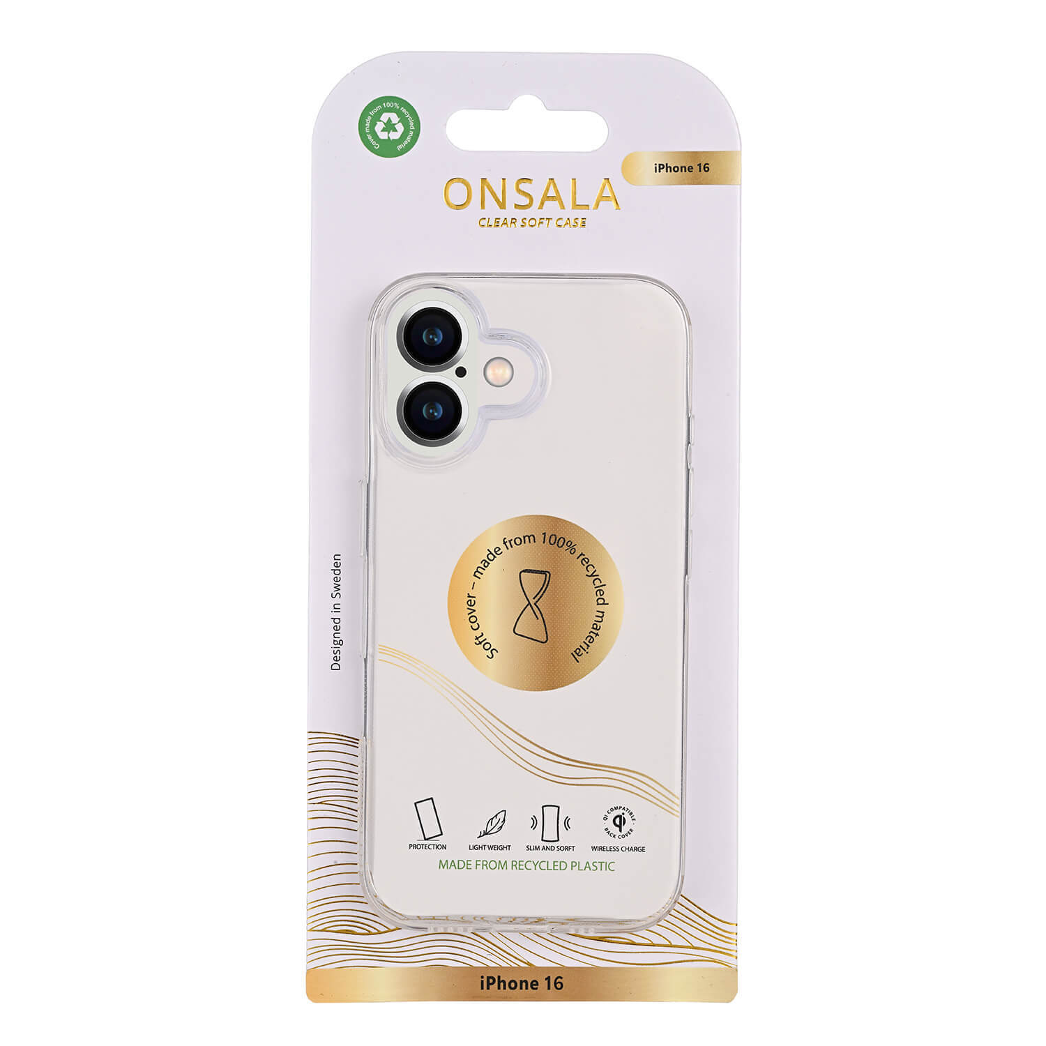 Onsala Phone Case Recycled TPU Transparent - iPhone 16 – image 2