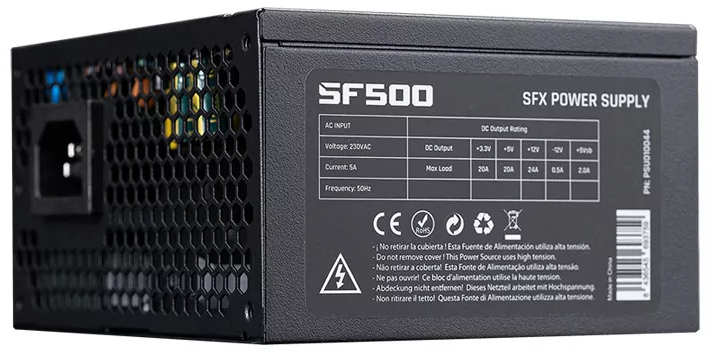 Hiditec SF500 alimentatore per computer 500 W 204 pin ATX SFX Nero