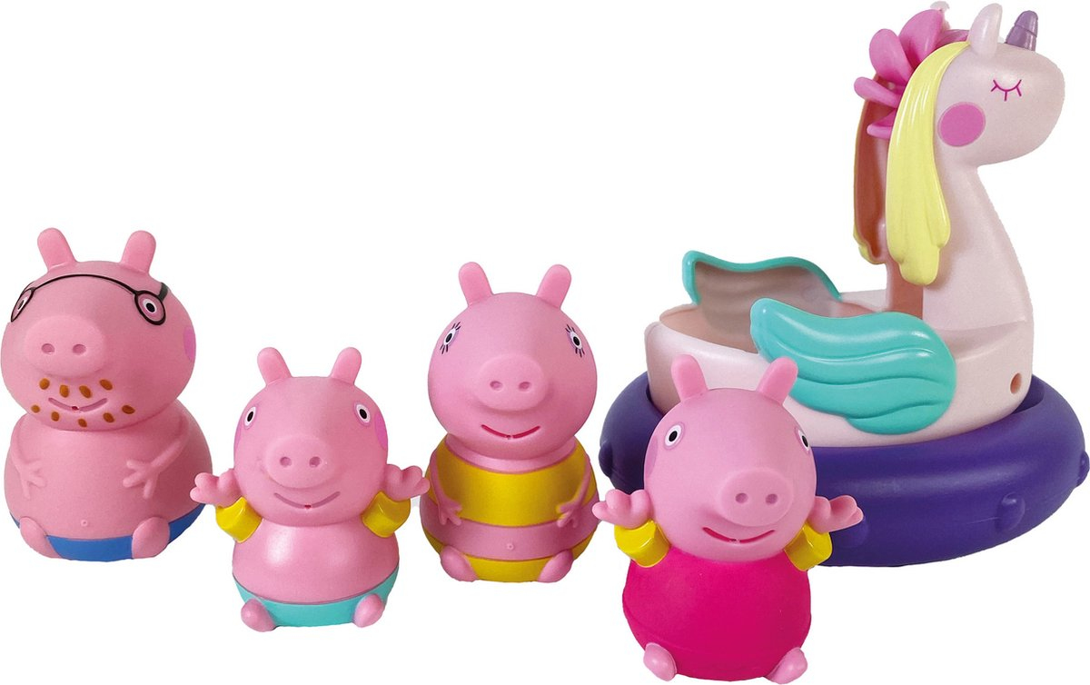 Tomy Peppa Pig Bath Set Kylpyleikkisetti Monivärinen