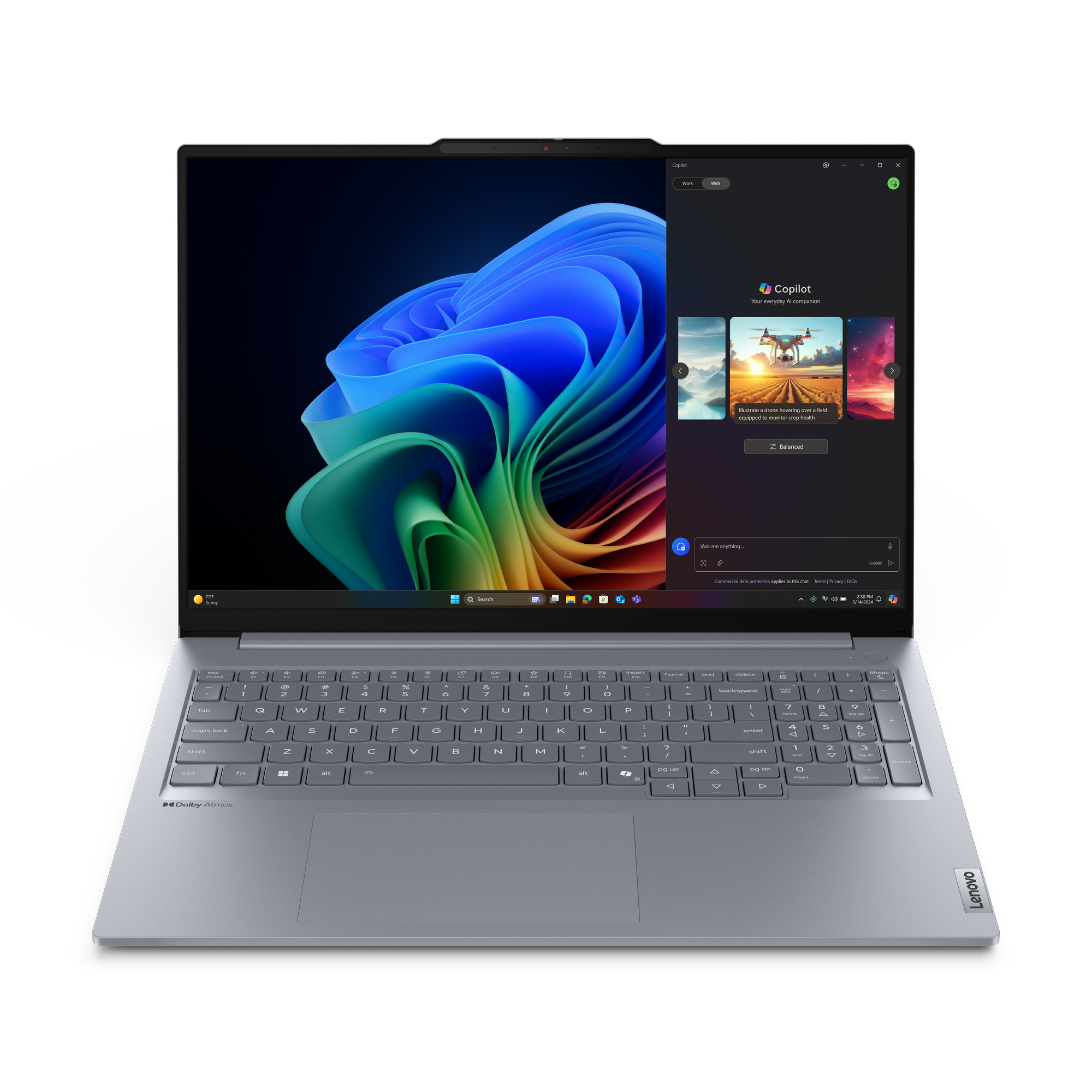 Lenovo ThinkBook 16 G7 QOY Qualcomm Snapdragon X1P-42-100 Computer portatile 406 cm (16") WUXGA 16 GB LPDDR5x-SDRAM 512 GB SSD