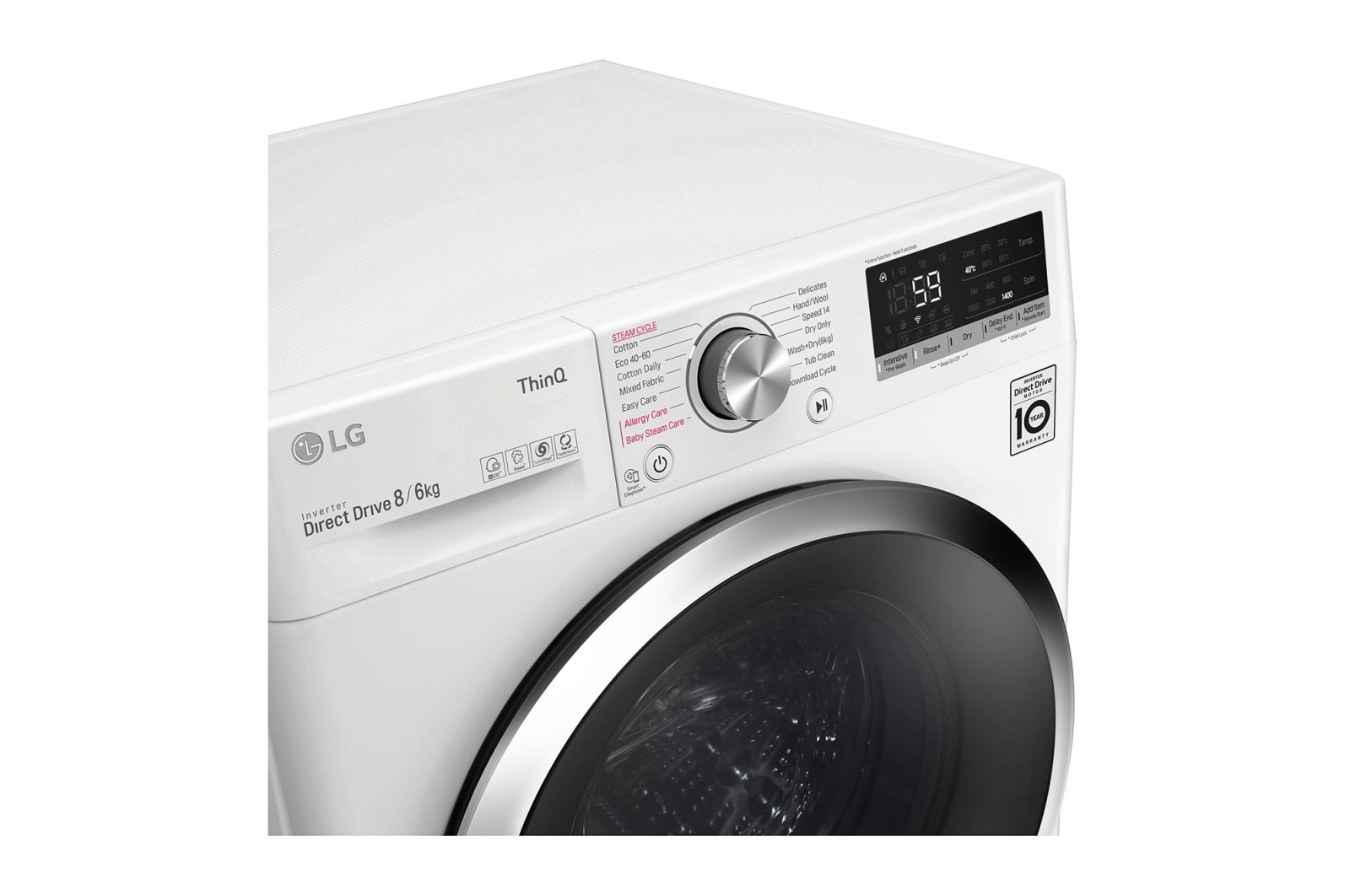 LG F4DV508S2WE washer dryer Freestanding Front-load White – image 4