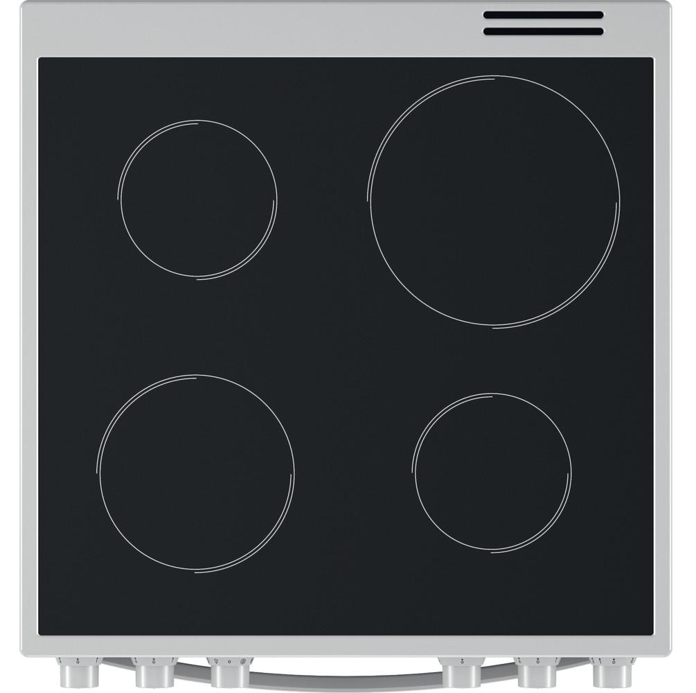 Indesit IS67V5CCW/E cooker Freestanding cooker Electric Ceramic hob White – image 2