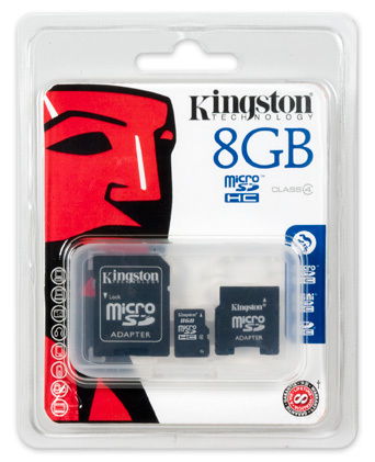 Kingston Technology 8GB microSDHC + 2 adapters – image 3
