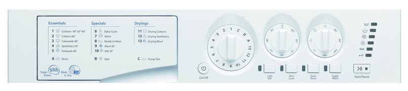 Hotpoint BHWD149/1 washer dryer Built-in Front-load White – image 3