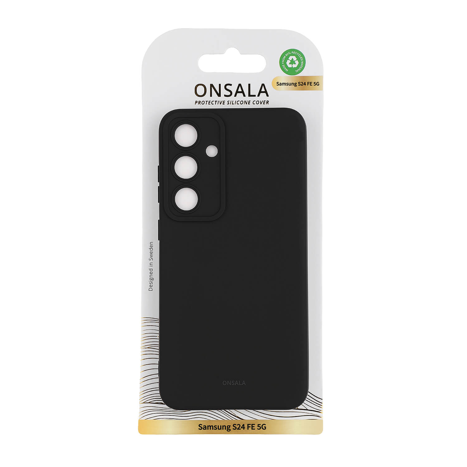 Onsala Phone Case with Silicone Feel Black - Samsung S24 FE – image 2