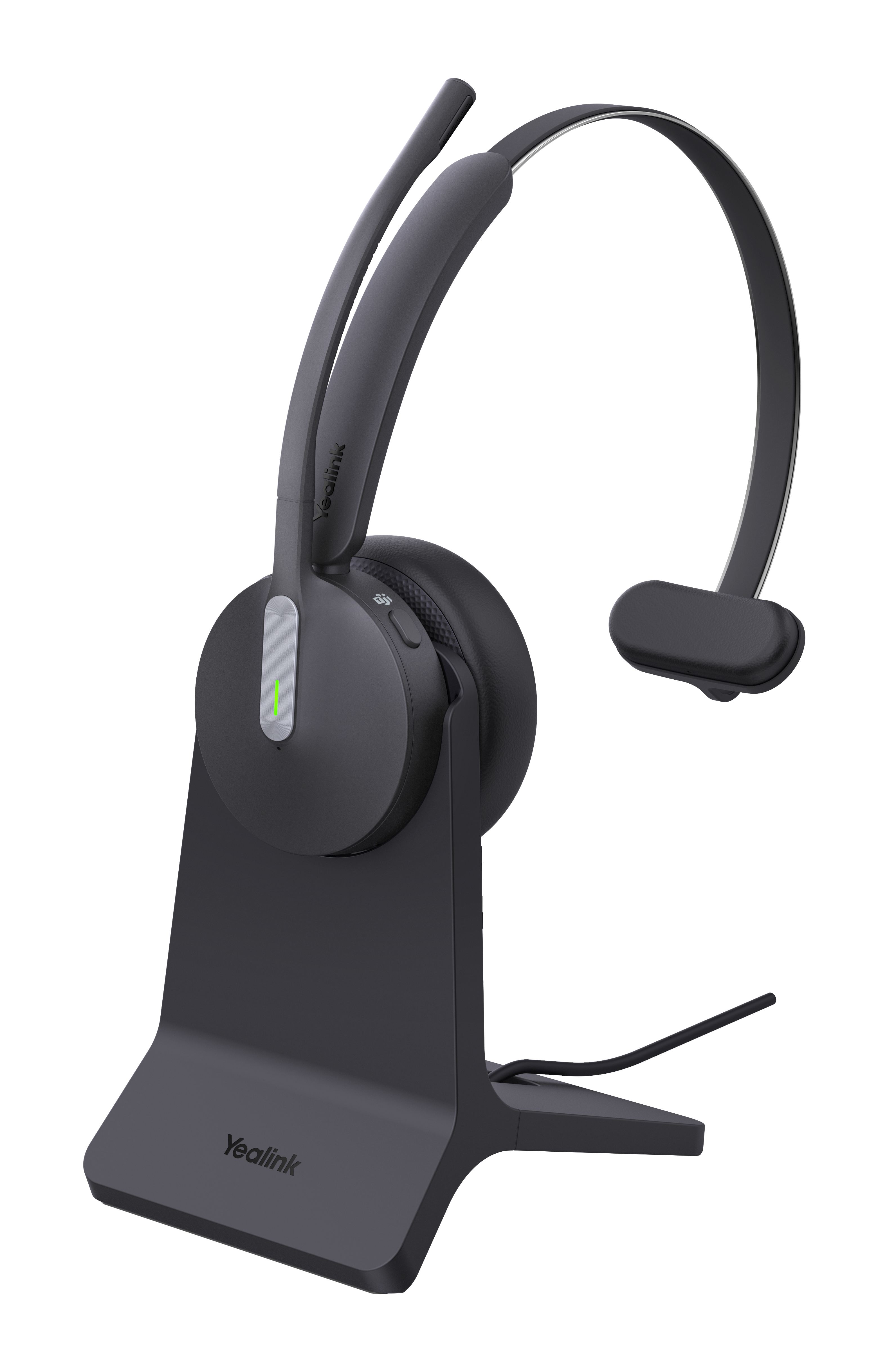 Yealink BH70 Mono with Stand Teams Auricolare Wireless A Padiglione Ufficio USB tipo A Bluetooth Base di ricarica Nero