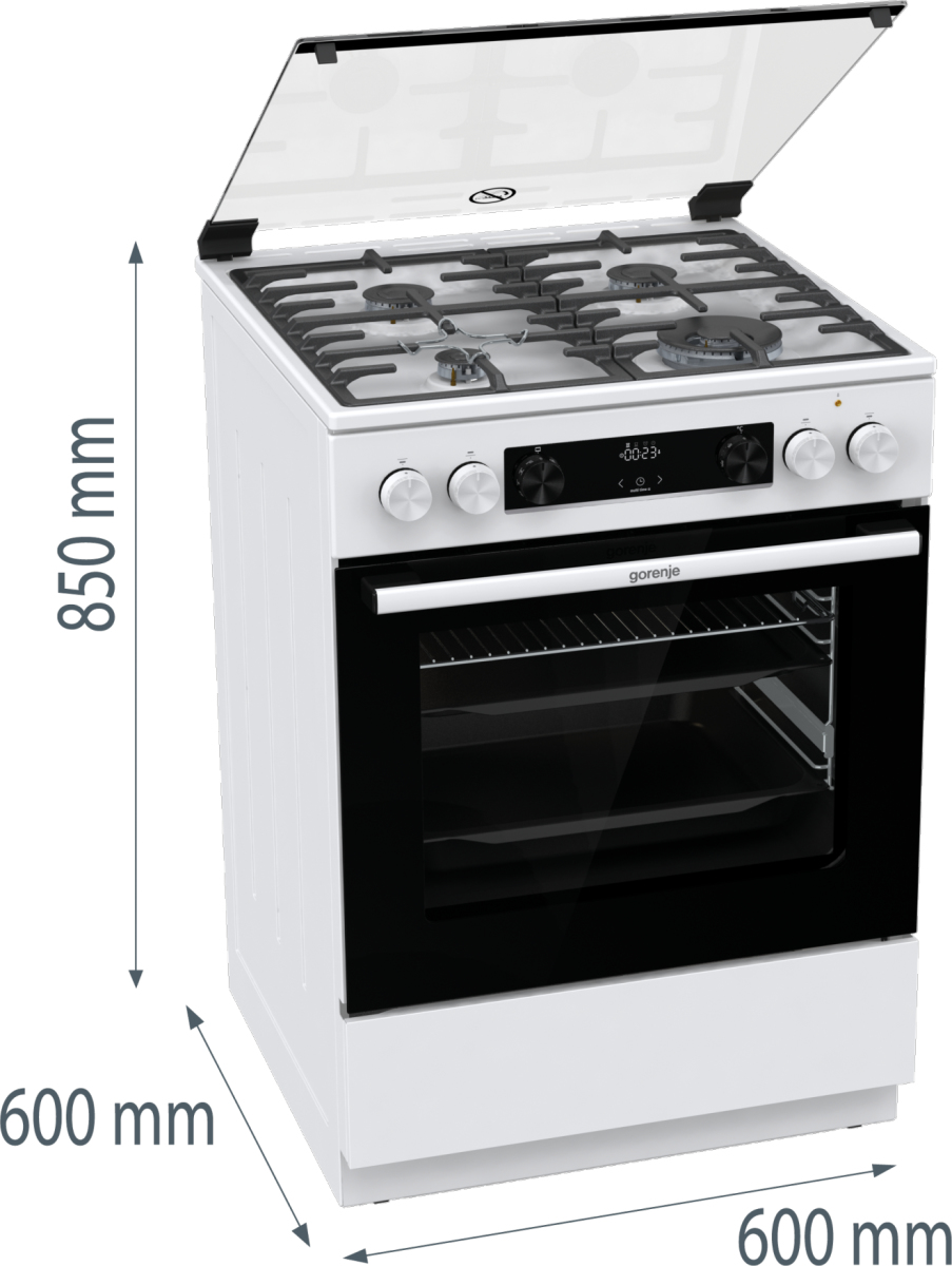 Gorenje GKS6C70WA Freestanding cooker Electric Gas White – image 8