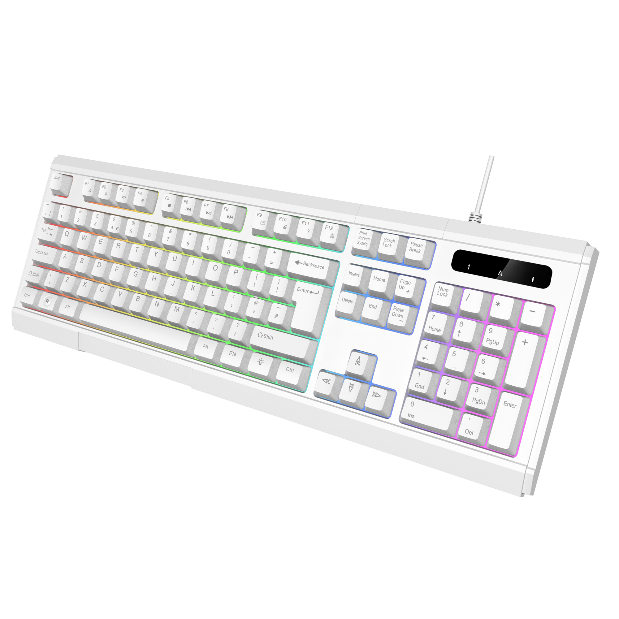 VIDA GAMER WHT 4IN1 USB KB MS HS KIT – image 7