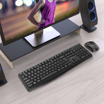 j5create JIKMW105 keyboard Mouse included Universal RF Wireless + Bluetooth Black – image 4