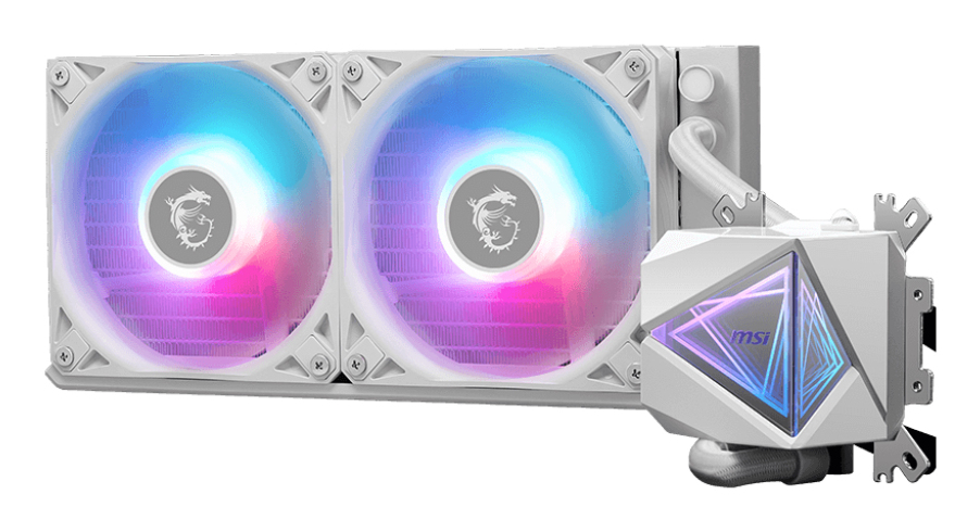 Enfriamiento Líquido MSI MAG CORELIQUID I240 - 2 Ventiladores - ARGB - Blanco - MAG CORELIQUID I240 WHITE