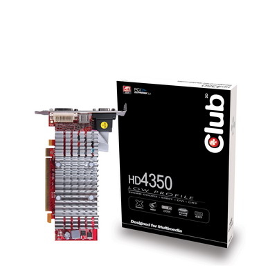 CLUB3D VGA Radeon HD4350 256MB DDR2 LP PCIE